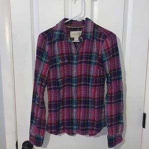 American Eagle plaid button down